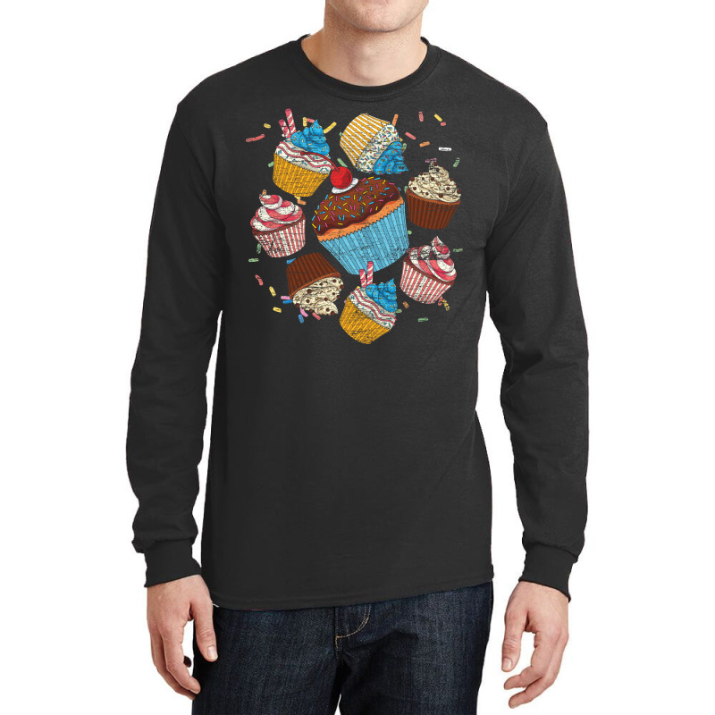 Baking Sweets Food Lover Dessert Foodie Sprinkle C Long Sleeve Shirts by blumenrubanq | Artistshot