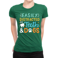 Dentist Dental Teeth Dogs Nostalgia Ladies Fitted T-shirt | Artistshot