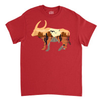 Buffalo Animal Dessert Girl 80s Classic T-shirt | Artistshot