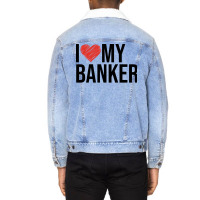 Banker Wife Husband Gifts For Her Nostalgia Unisex Sherpa-lined Denim Jacket | Artistshot