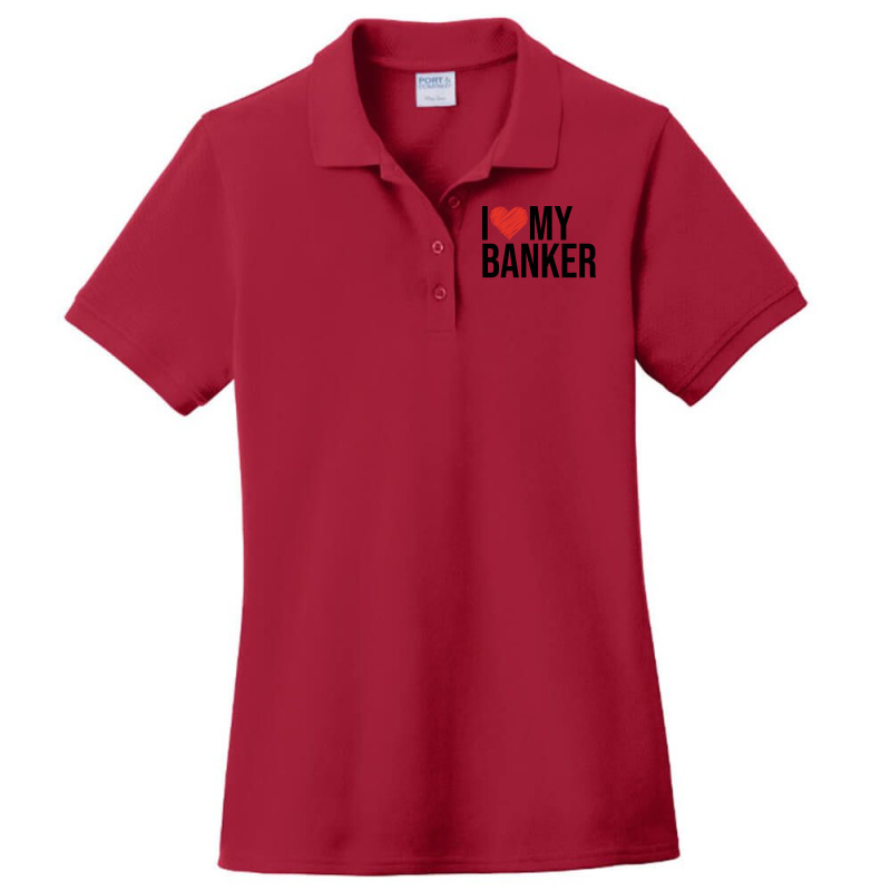 Banker Wife Husband Gifts For Her Nostalgia Ladies Polo Shirt by scellarozn | Artistshot