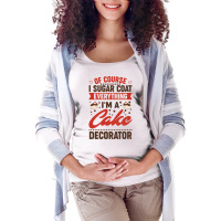 Baking Sugar Cake Baker Cupcake Muffin Cool Maternity Scoop Neck T-shirt | Artistshot