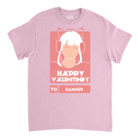 Girls In Happy Valentines Day To Banker Music Classic T-shirt | Artistshot