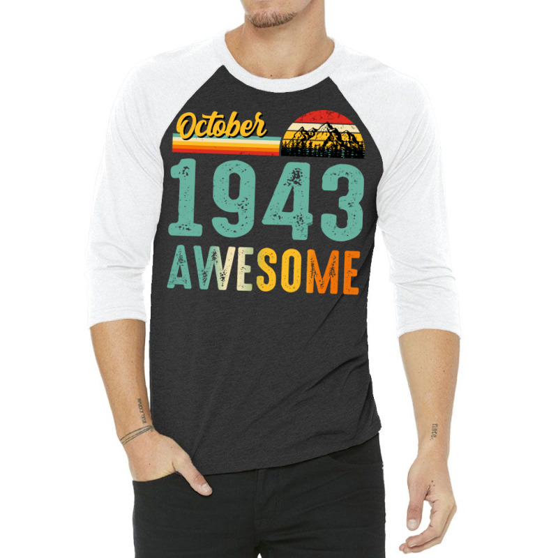 October 1949 Birthday Gift  Vintage October 1949 A 3/4 Sleeve Shirt | Artistshot