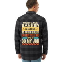 Mortgage Banker Warning Vintage Flannel Shirt | Artistshot