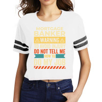 Mortgage Banker Warning Vintage Scorecard Crop Tee | Artistshot