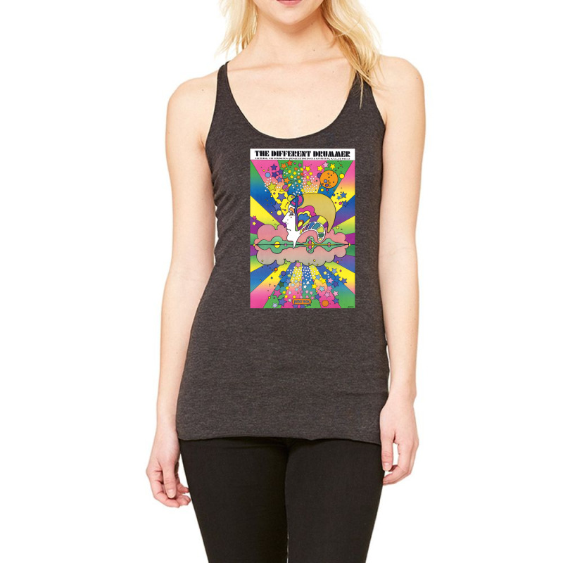 Different Drummer   Peter Max Racerback Tank by uriosobsei | Artistshot