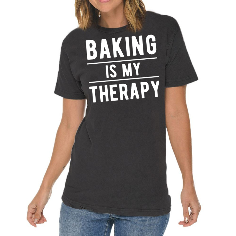 Baking Cupcakes Therapy Cake Baker Cool Vintage T-shirt | Artistshot