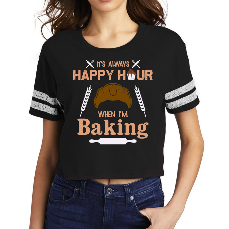 Baking Happy Hour Stars Scorecard Crop Tee by ikuopunjabc | Artistshot