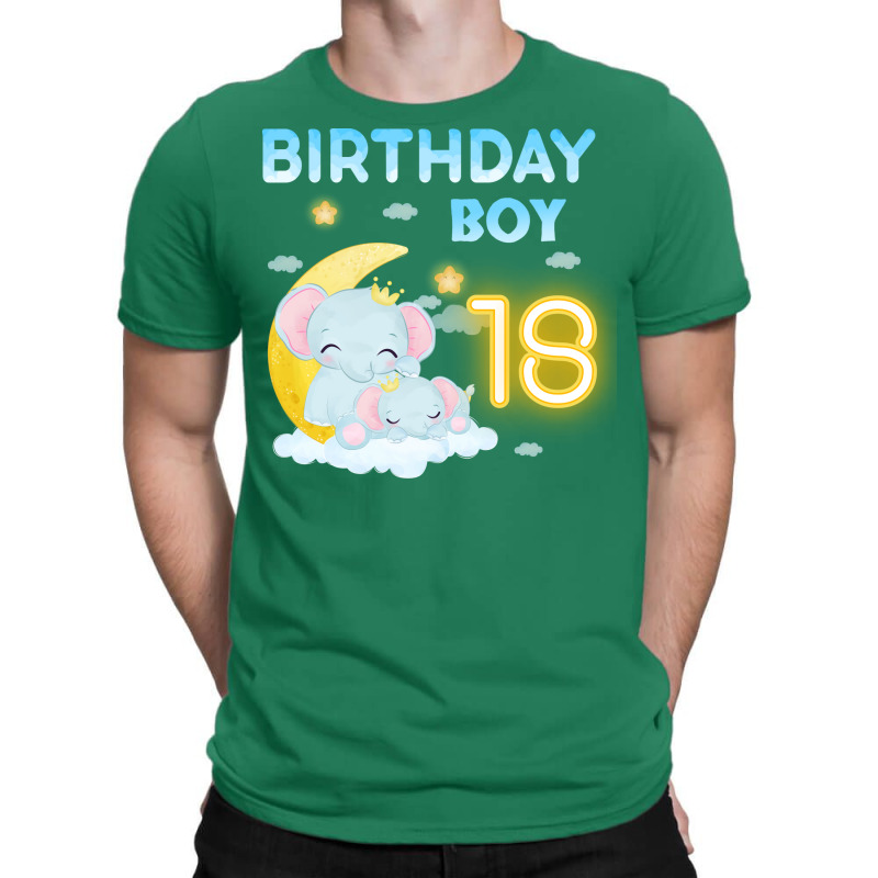 Cute Elephant 18th Birthday Boy 80s T-shirt | Artistshot