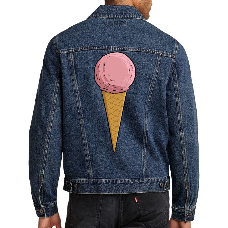 Ice Cream Cone Strawberrry Men Denim Jacket | Artistshot