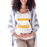 Funny Baking Lover Quote Retro Maternity Scoop Neck T-shirt | Artistshot