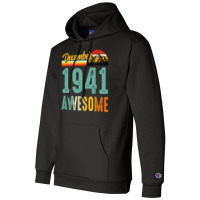 December 1941 Birthday Gift  Vintage December 1941 Champion Hoodie | Artistshot