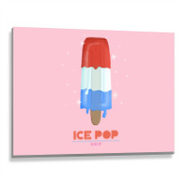 Ice Pop Drip Humor Metal Print Horizontal | Artistshot