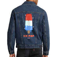 Ice Pop Drip Humor Men Denim Jacket | Artistshot