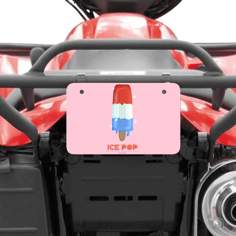 Ice Pop Drip Humor Atv License Plate | Artistshot