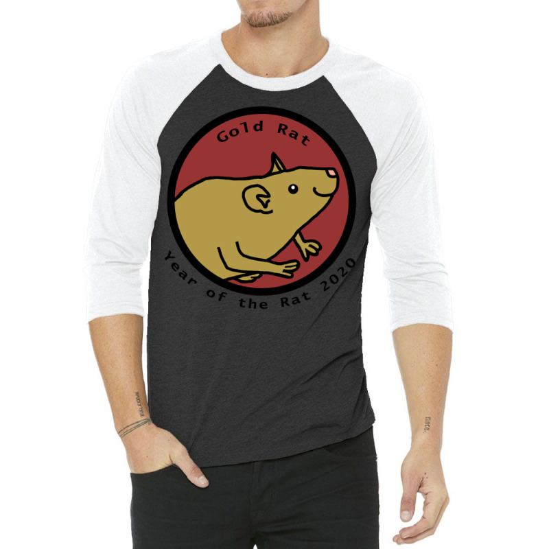 Born Year Of The Gold Rat 2020 Cute 3/4 Sleeve Shirt | Artistshot