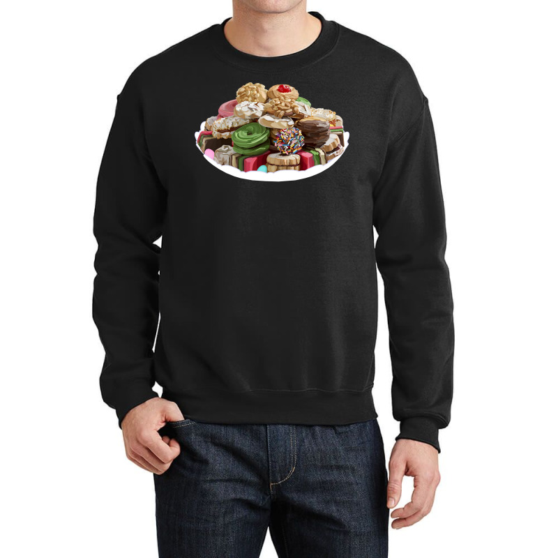 Italian Assorted Colorful Cookie Platter Tray Humo Crewneck Sweatshirt | Artistshot