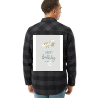 Happy Birthday Print Hipster Flannel Shirt | Artistshot