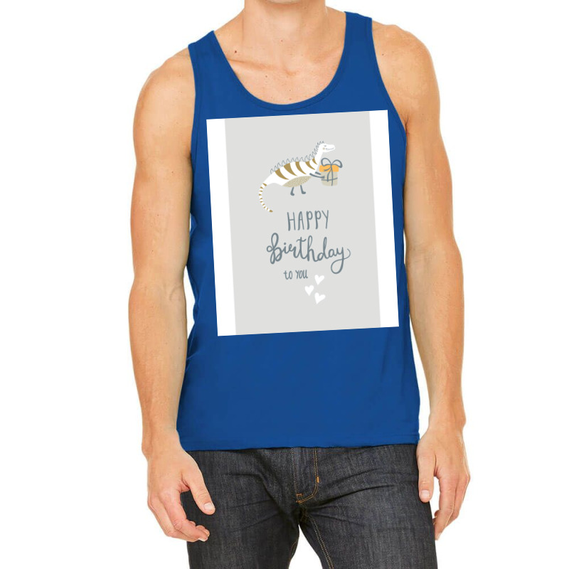 Happy Birthday Print Hipster Tank Top | Artistshot