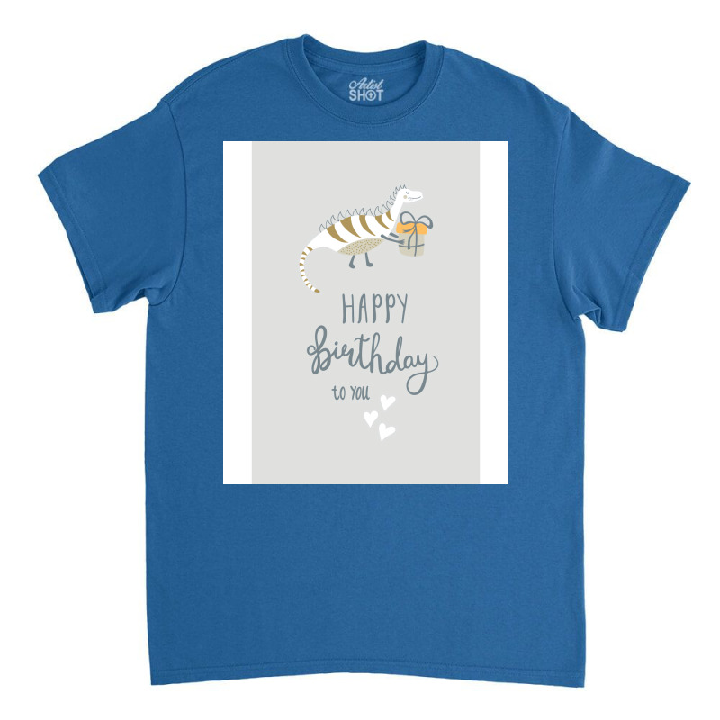 Happy Birthday Print Hipster Classic T-shirt | Artistshot