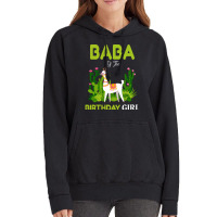 Cute Llamas Baba Of The Birthday Girl Quote Vintage Hoodie | Artistshot