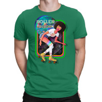 70s Roller Disco Girl Red T-shirt | Artistshot