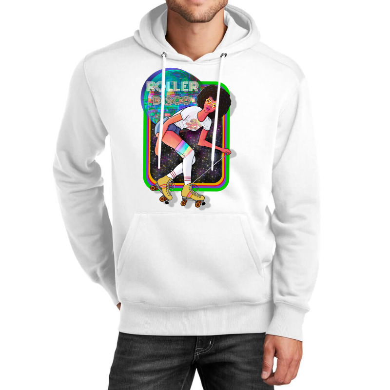 70s Roller Disco Girl Red Unisex Hoodie by bafixtreemm | Artistshot