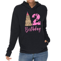 2th Birthday Bearded Collie Travel Lightweight Hoodie | Artistshot