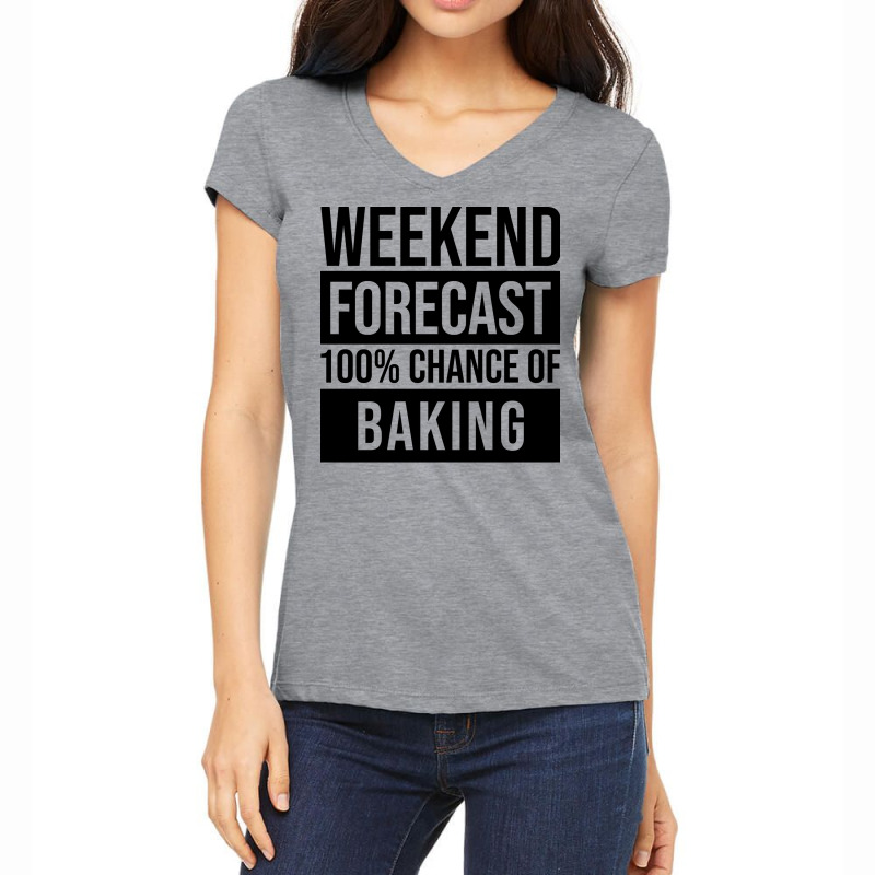 Awesome And Funny Weekend Forecast Hundred Procent Women's V-Neck T-Shirt by modaraayktq | Artistshot