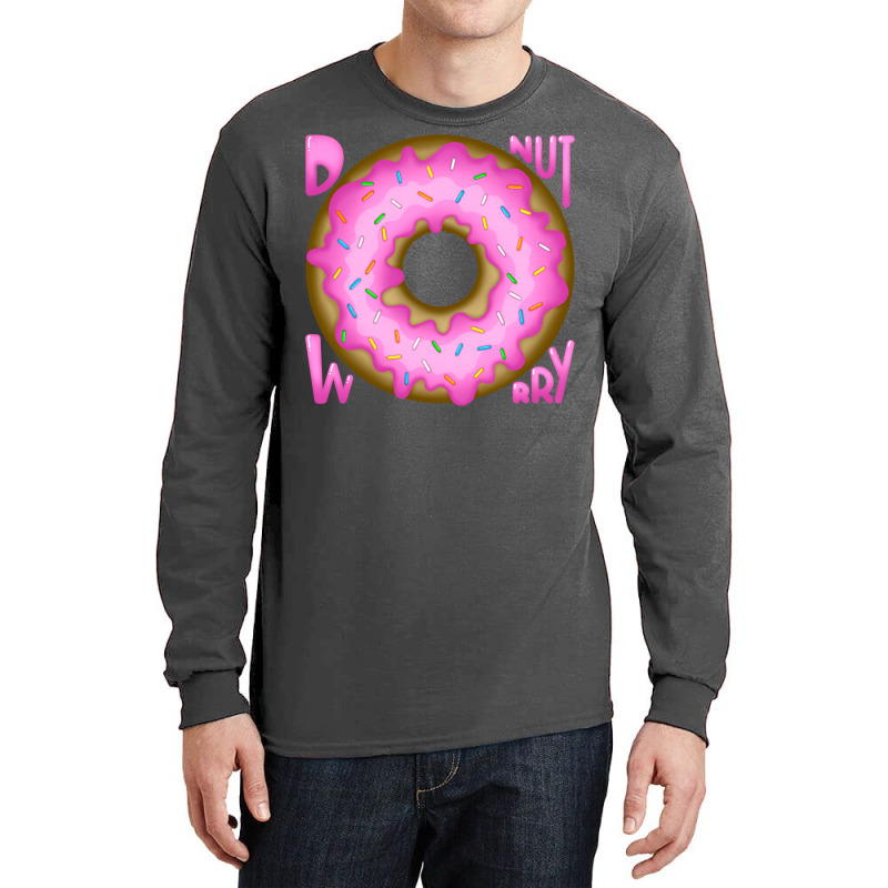 Donut Worry Cute Long Sleeve Shirts by kaistosylinj | Artistshot