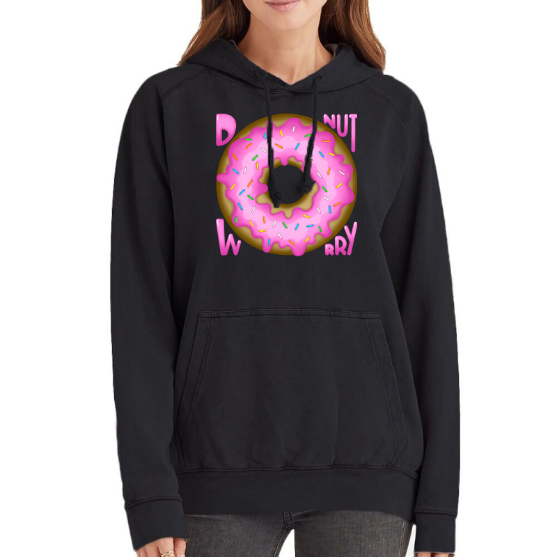 Donut Worry Cute Vintage Hoodie by kaistosylinj | Artistshot