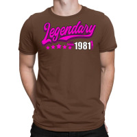 Legendary Since 1981 Pink Boy T-shirt | Artistshot