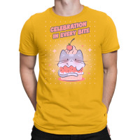 Celebration In Every Bite Cupcake Blue T-shirt | Artistshot