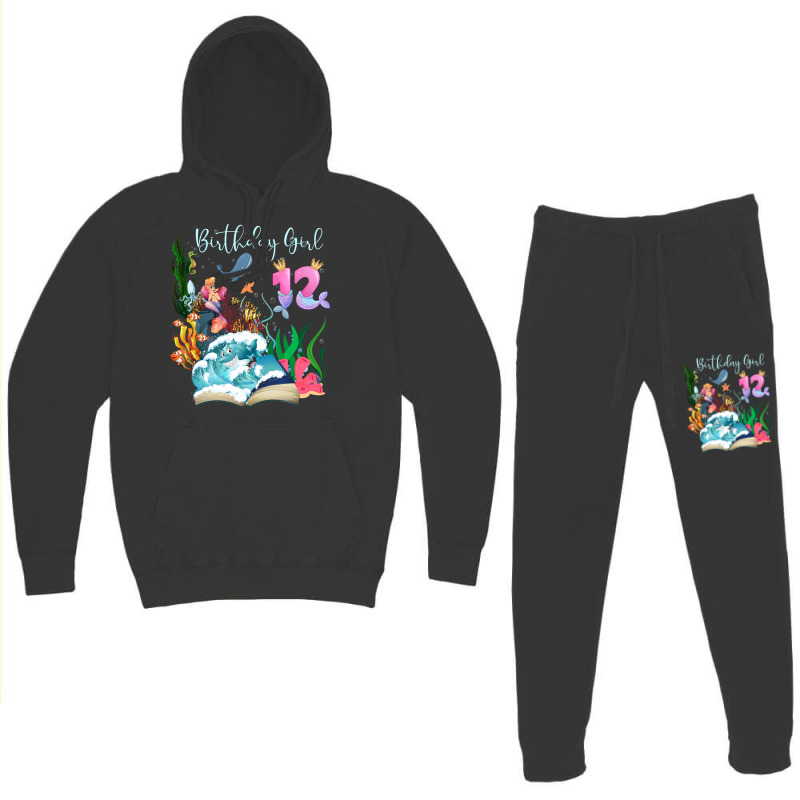 Cute Mermaid 12th Birthday Girl Gift Hoodie & Jogger Set | Artistshot