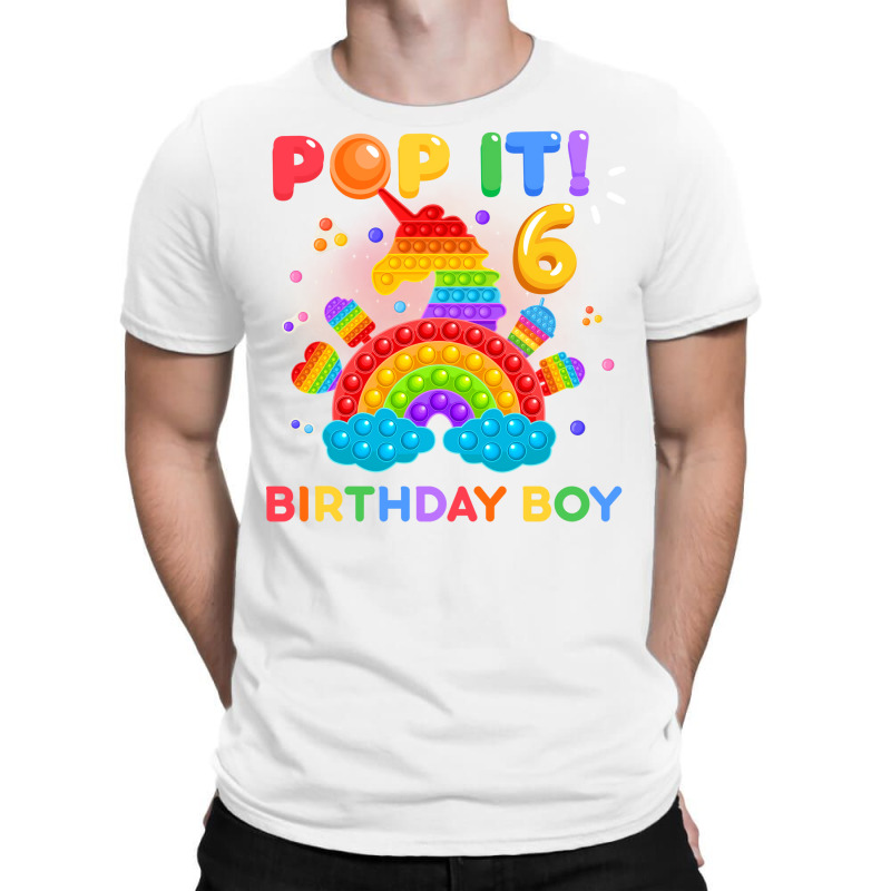 Pop It 6th Birthday Boy Nostalgia T-shirt | Artistshot