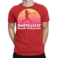 Softball And Beach Volleyball Gift For Softball Pl T-shirt | Artistshot