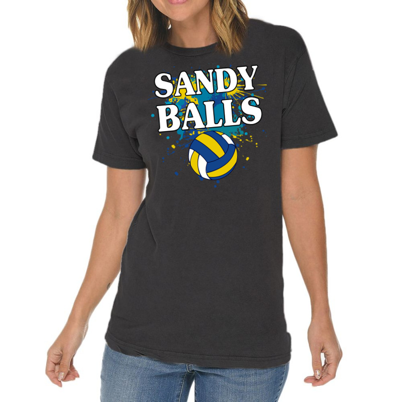 Sandy Balls Beach Volleyball Funny Player Team Aes Vintage T-Shirt by rhmatijariahp | Artistshot