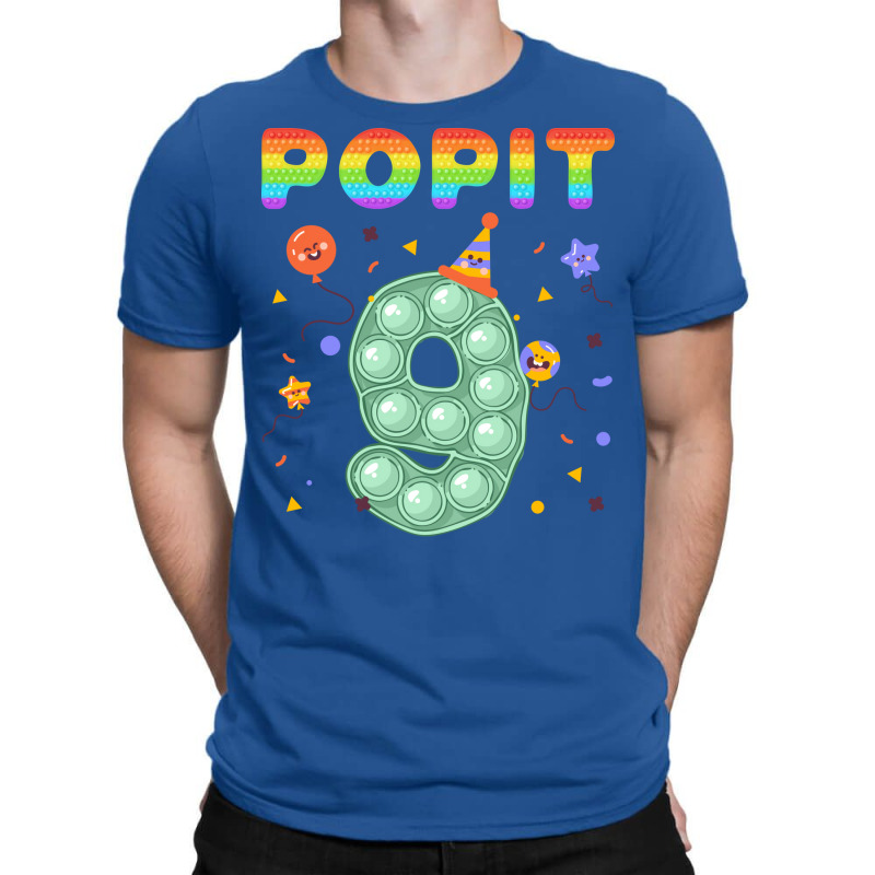 Pop It Happy 9th Birthday Tumblr Stars T-Shirt by tavitekleidii | Artistshot