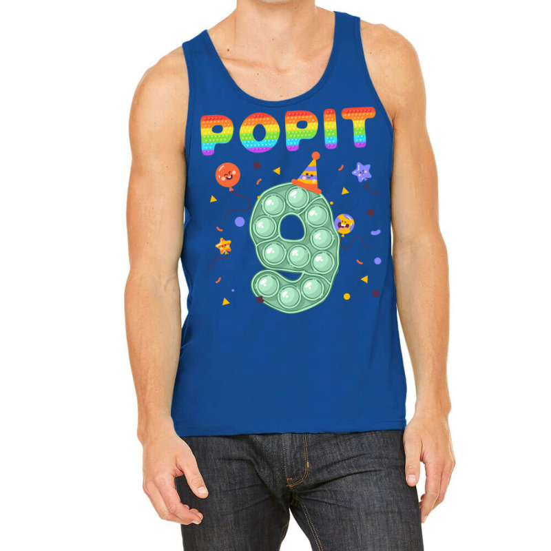 Pop It Happy 9th Birthday Tumblr Stars Tank Top by tavitekleidii | Artistshot