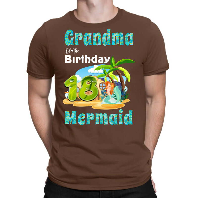 Cute Mermaid Gramma Of The 18th Birthday Hipster T-shirt | Artistshot