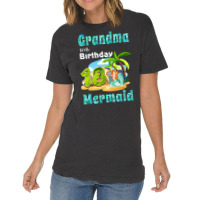 Cute Mermaid Gramma Of The 18th Birthday Hipster Vintage T-shirt | Artistshot