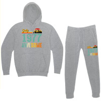 July 1977 Birthday Gift  Vintage July 1977 Awesome Hoodie & Jogger Set | Artistshot