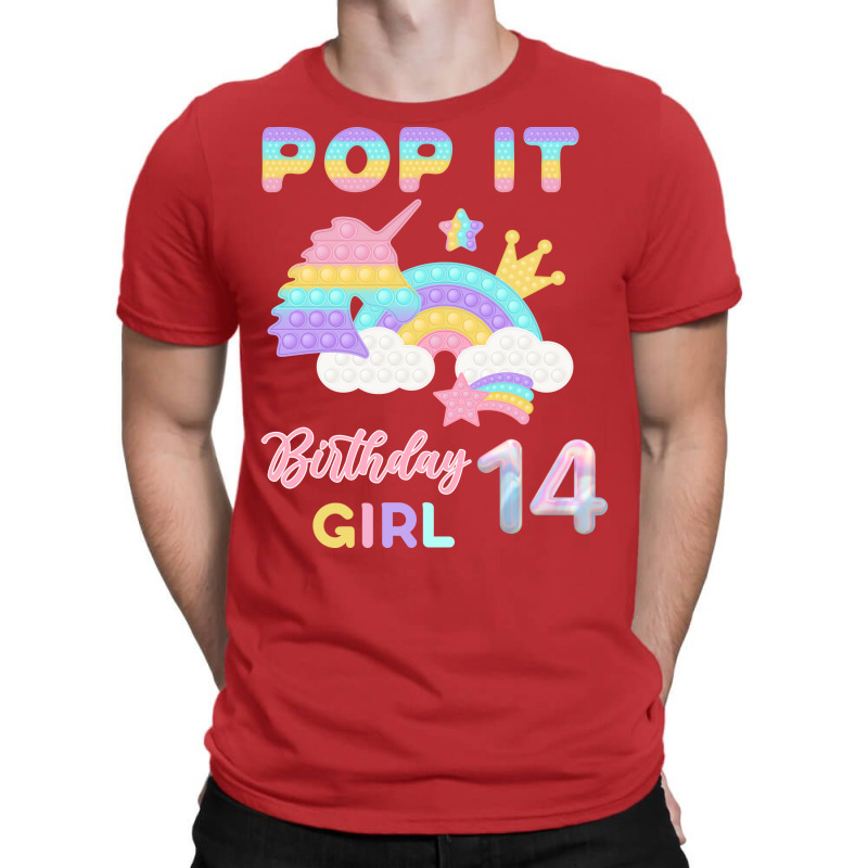 Pop It 14th Birthday Girl Vintage T-shirt | Artistshot