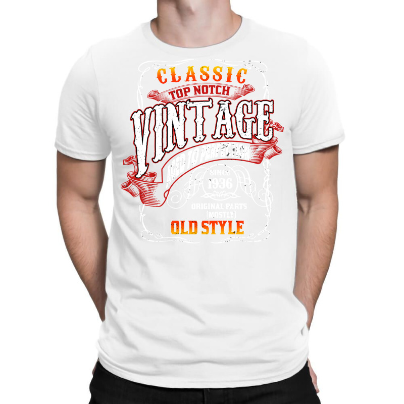 Vintage Birthday 1936 Aged To Perfection 1936 Birt T-shirt | Artistshot