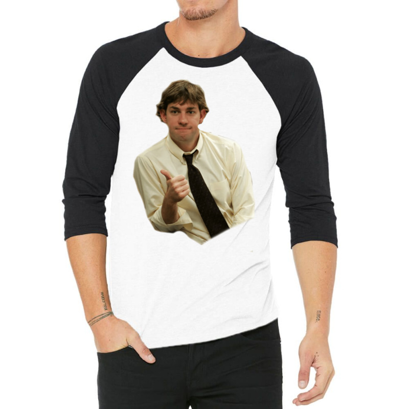 Jim Halpert Thumbs Up 3/4 Sleeve Shirt by persiefennink | Artistshot