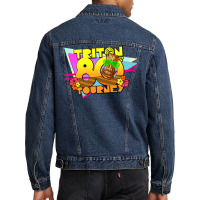 Triton 80s Tourney Cute Men Denim Jacket | Artistshot