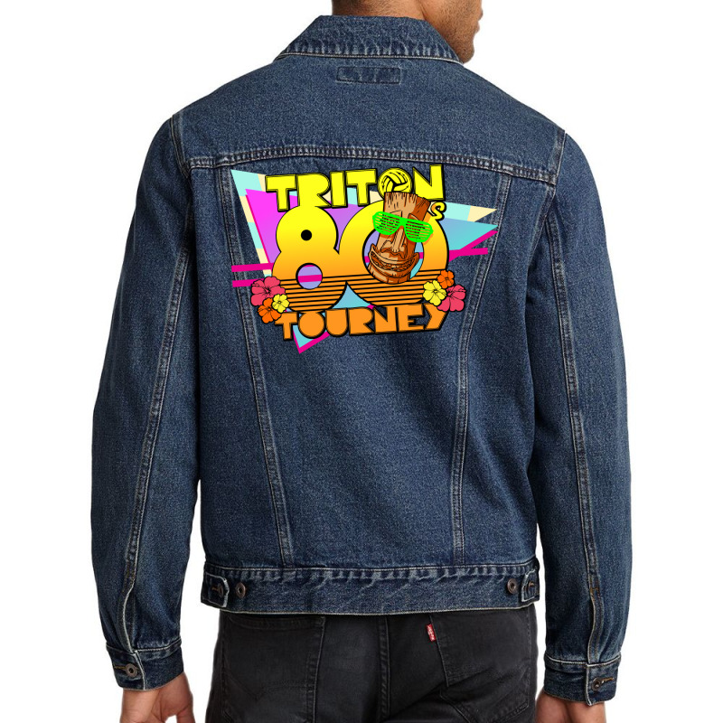 Triton 80s Tourney Cute Men Denim Jacket by horathmheannj | Artistshot