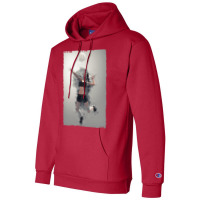 Volleyball Digital Art Red Champion Hoodie | Artistshot