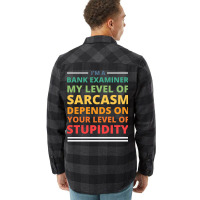 Im A Bank Examiner My Level Of Sarcasm Depends On Flannel Shirt | Artistshot